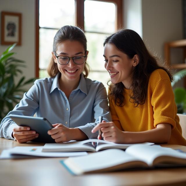 Tutor di LirioLingua durante una lezione di italiano personalizzata